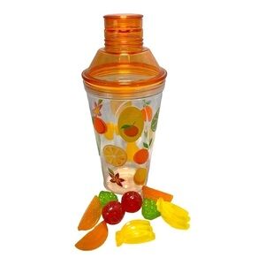 Rare STARBUCKS 2006 Acrylic Fruit Ice-Tea Shaker Tumbler Lemonade Tumbler